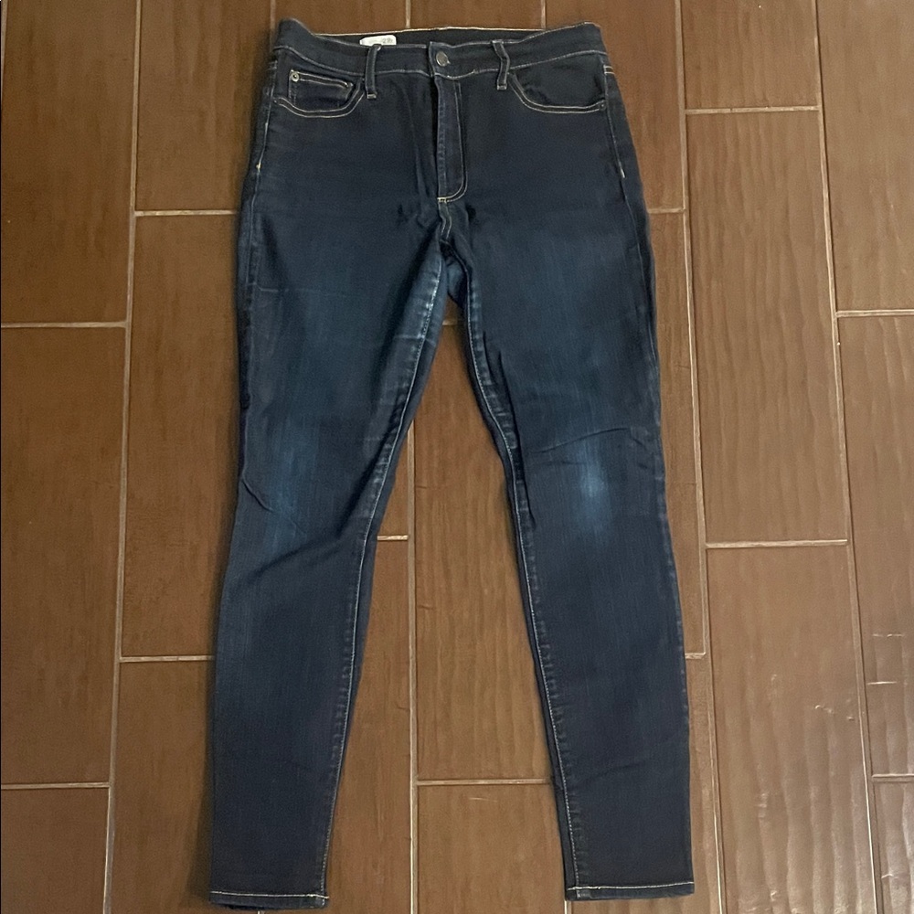 Dark Blue Denim Jeans